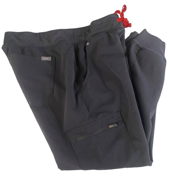 Figs Zamora Jogger Scrub Pants Womens Size S Gray Medical Nurse Hospital Uniform - Picture 1 of 7